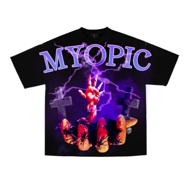Short Sleeve Myopic Graphic T- Shirt